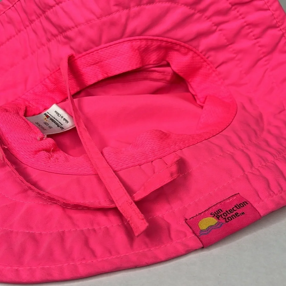 Sun Protection Zone Kids UPF 50+ Hawaiian Pink Safari Sun Hat UV Sun Lightweight